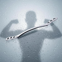 Polished Rim Stainless Steel Fascia Scraper Easy to Clean Fascia Scraper Long-Lasting Stainless Steel Gua Sha Tool Large Muscle Groups for Athletes, Fitness Lovers, Post-Workout, Recovery