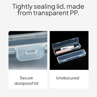 Transparent PP Long Rectangular Storage Box Organizer