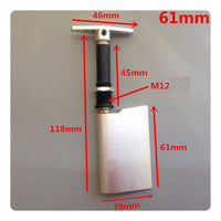 Aluminum Alloy Rudder Assembly with Steering Arm Threaded RC Boat Rudder Black RC Boat Steering Arm for Wooden Boats