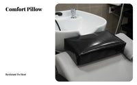 Comfortable Silicone Shampoo Pillow Cover Easy to Clean Shampoo Bowl Neck Rest Soft for Barbers, Home Users, Barbershop, Spa, Beauty School