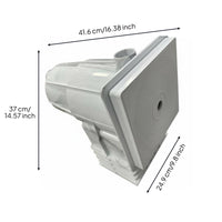 Swimming Pool Skimmer Removable Strainer Basket Wall Mount Pool Skimmer Easy Installation Surface Debris Collector for Home Pools