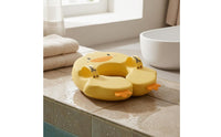 Duck-Shaped Baby Swim Float Soft Textile Underarm Baby Swim Float Duck Floatie One-Piece Water Toy Padded for Babies