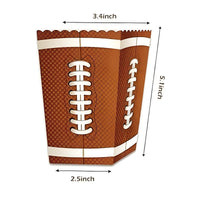 Sports Ball Theme Popcorn Box Foldable Fry Box Lightweight Popcorn Container Disposable for Party