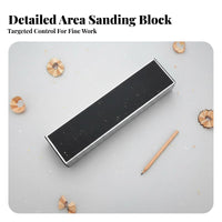 Aluminum Alloy Body 4-Sided Fret Sanding File Lightweight Multi-Grit Fret Leveling Block High-Precision for DIY Enthusiasts, Workshop, Home