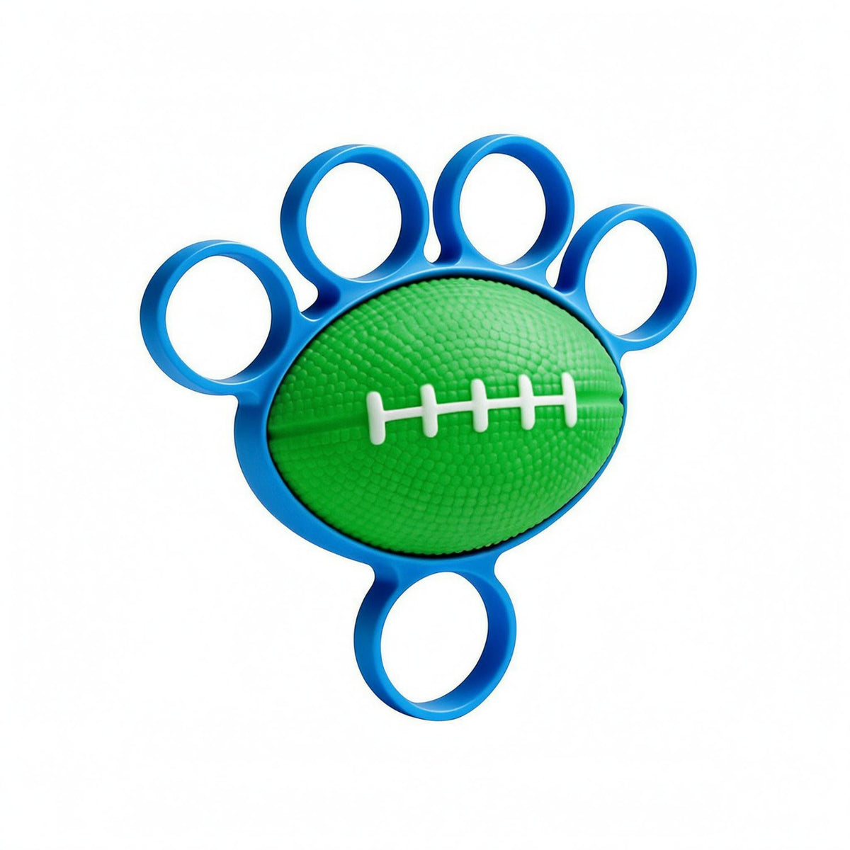 Textured Oval Hand Grip Exerciser Blue Band Five-Finger Grip Coach Stress Relief Finger Exerciser Ball Portable