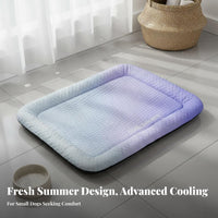 Cooling Silk Pet Pad Breathable Cooling Silk Pet Mat Water-Resistant-Resistant Dog Cooling Bed for Small Dogs, Cats