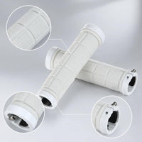 Shock Absorbing Bicycle Handlebar Grips, Anti-Slip Rubber & Metal, Universal Fit