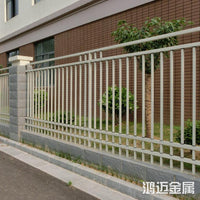 Cast Aluminum Wall Fence Road Guardrail with Four Horizontal Bars