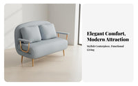 Transshapeable Pull-Extendable Armchair Foldable Design Single Fold-Extendable Lounger versatileUse Space-Saving for Residents