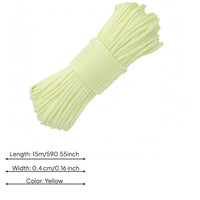 4 Mm Luminousin-the-Dark Cord Round Luminous Cord Woven Glow Paracord High Visibility