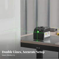 Single-Button Operation Cross Line Level Lightweight Mini Cross Line Multipurpose for Homeowners, Home Improvement, Picture Hanging
