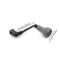 Gray Grip Knob Fishing Reel Handle Arm Gold End Cap Aluminum Reel Handle 63 Mm Metal