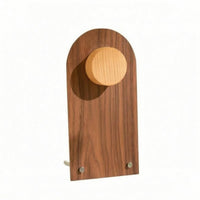 Raised Peg Wooden Necklace Display Stand Metal Feet Walnut Necklace Display Stand Tabletop