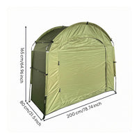 Cycle Storage Tent Zippered Door Foldable Cycle Tent Frame-Supported Portable Bike Shelter
