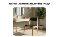 Fashion-Forward design Upholstered Makeup Seat Comfortable Cushioning Hornsupport Chair Stylish and Elegant Vanity Stool Ergonomic supportrest for Adults, Design connoisseurs, Homeowners, changing area, Bedroom, Entryway, Restaurant