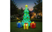Lighted Inflatable Christmas Tree Outdoor Christmas Inflatable Tree Tall Yard Decoration Giant for Lawn, Porch