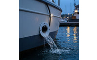 Drain Outlet with Check Valve Backflow Protection Marine Drain Fitting with Check Ball Easy to Install White