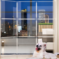 Clear Acrylic Pet Partition Full Visibility Acrylic Pet Panel Sturdy Clear Dog Gate Cat Owners, Doorways