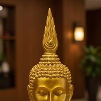 Thai Style Buddha Sculpture Temple Influenced Southeast Asian Buddha Statue Ornate Design for Restaurant, Hotel Entrance, Entryway