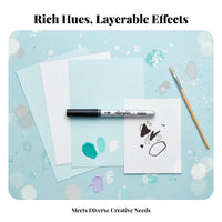 easily cleanable Soft Tip Acrylic Marker Layerable hues Art Supply No Bleed-Through Coloring Pens for Children, Beginners, Painting, Crafting, DIY endeavors, Decorating Objects