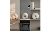 Spiral Fan Sculpture Abstract Tabletop Sculpture Minimalist Ornament for Entryway