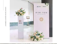 New Wedding Decoration Silk Flower Ball and Pillar Set for Dessert Table and Window Display