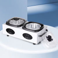 Depilatory Heater with Dual Pots Countertop Appliance for Estheticians, Salons, Home Waxing
