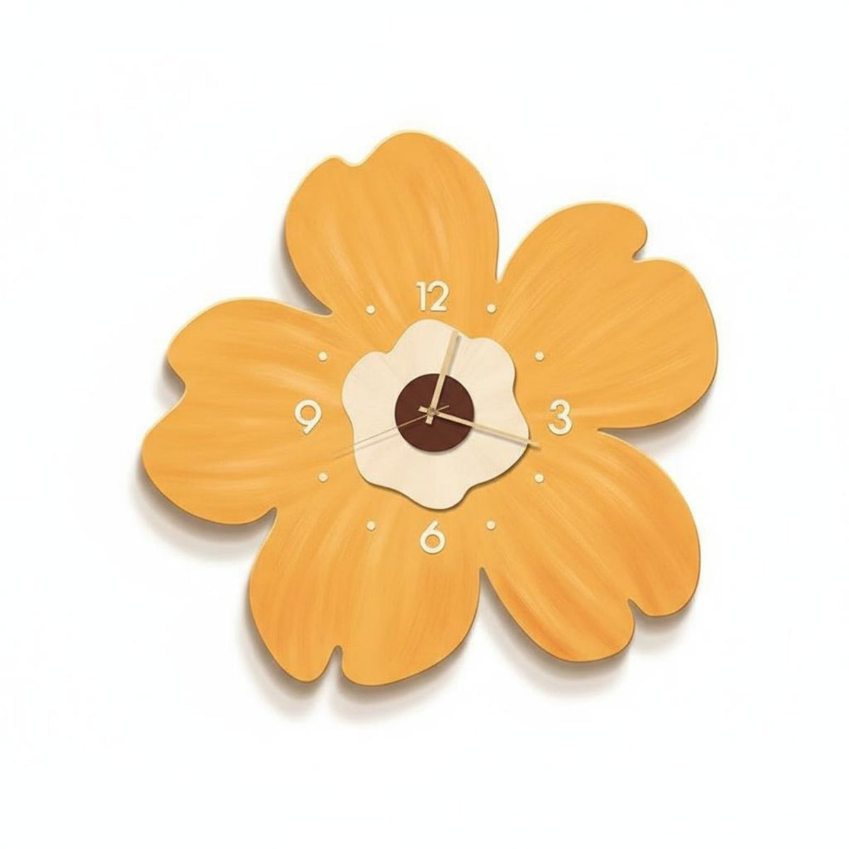 Drill-Effortless Installation Silent Decorative Clock Modern Design 3D Decorative Clock Non-Ticking for Renters, Adults, Bedroom, Study