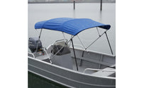 Waterproof Bimini Top 600D Oxford Cloth 4 Bow Bimini Top Protection Aluminum Frame Boat Canopy for Boaters, Fishermen, Yacht
