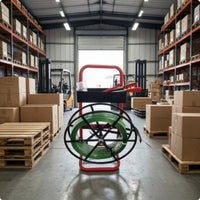 Strapping Dispenser Cart Wheeled Strapping Cart with Tool Tray Packing Strap Dispenser for packer