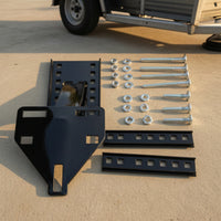 Trailer Spare Tire Carrier Powder Coated Trailer Spare Tire Mount Adjustable for Utility Trailers