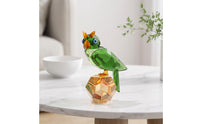 Owl Figurine Crystalfaceted Avian Figure Decor Faceted Ornament for Collectors, Modern Decor Aficionados, Desk, Bookshelf, Living Room