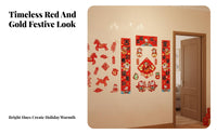 2026 New Magnetic Cartoon Horse Year Couplets, Seasonal Holiday Door Sticker, Fu Character, Home Decoration