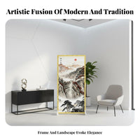New Chinese Design Single Panel Partition Movable Single-Panel Art Screen Mobile Room Divider Light Luxury Aesthetic for Interior Designers, Office Workers, Business Owners, Entryway, Studio Apartment, Bedroom, Restaurant