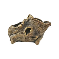 Tree Stump Planter Wood-Grain Stump Planter Decorative for Desk