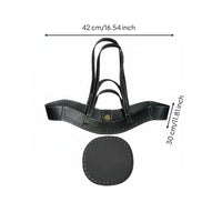 2 Pieces P-Shaped Handbag Body Contrast Stitching Curved Handbag Body Fashion Accessory Stitched Perimeter Wide Accessible Top