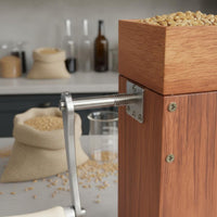 Wooden Malt Mill Compact Stainless Steel Roller Grinder