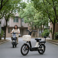 Electric Bike Basket Long-Lasting Bike Basket with Lid Wear-Resistant Universal for Commuters, Grocery Runs, Daily Errands