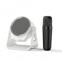 Wireless Bluetooth Speaker with Handheld Audio Input Multi-Function Speaker with Phone Stand Compact Karaoke Machine Hands-Unrestricted for Streamers