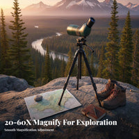 20-60x60 Spotting Large 60mm Objective Lens Variable Power Spotting Crisp Optics High Power Variable Power Monocular for Field Observer S Range