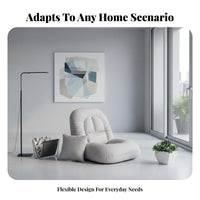 Foldable Design Adjustable Backrest Lounger Soft and Comfortable Adjustable Floor Lounger Multi-Functional Lounge Seat Complimentarystanding for Adults, Students, Gamers, Reading Nook, Bedroom, Bay Window, Dorm Room