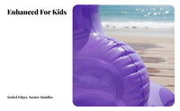 Gummy Creature Surfboard Thickened PVC Inflatable Gummy Creature Buoy Kids Inflatable Surf Mat Transparent Portable for Lake