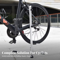 Vertical Bike Stand Adjustable Repair Rack Stable Base for Garage