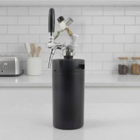 Stainless Steel Beer Spear with Tap Chrome-Finished Mini Keg Dispenser Lever-Style Mini Keg Spear Threaded for Homebrewers, Home Bar, Parties