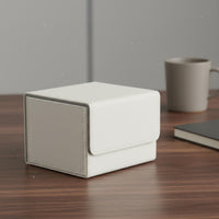 PU Leather Deck Box Soft Interior Lining Trading Card Storage Box Trading Card Case Includes 2 Dividers Gaming Accessory
