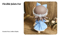 2 Pieces BJD Doll Dress Set Large rosette Design Doll Clothing Set Lace Trim BJD Princess Dress