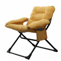 Foldable Design Padded Folding Recliner Adjustable Backrest Reclining Chair No Assembly Required Lounge Furniture Soft Cushioning for Students, Young Adults, Dormitory, Balcony, Living Room, Home Office