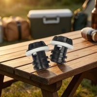 2 Pieces Leakproof Cooler Drain Plug Replacement Leak-Proof Cooler Drain Plug No Leaks Hardware Secure Fit for Campers, Anglers, Ice Chest, Camping