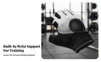Training Gloves Wrist Support Strong Grip Wrist Support Training Gloves Thickened Palm Padding Fitness Accessory for Men, Weightlifters, Weightlifting