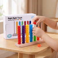 Fine Motor Bead Matching Toy Educational Color Sorting Board Preschool Bead Sorting Game Developmental for Toddlers, Preschoolers, Kids, Home, Classroom, Travel